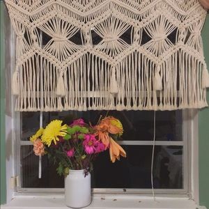 Macrame Window Valance